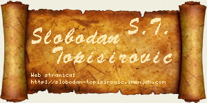 Slobodan Topisirović vizit kartica